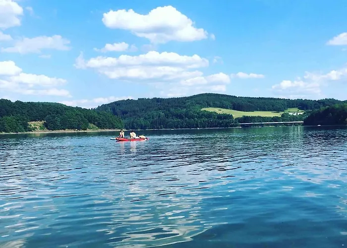 3 Ommi Kese Garden Terrasse Fasssauna Am Biggesee Olpe bei Meschede
